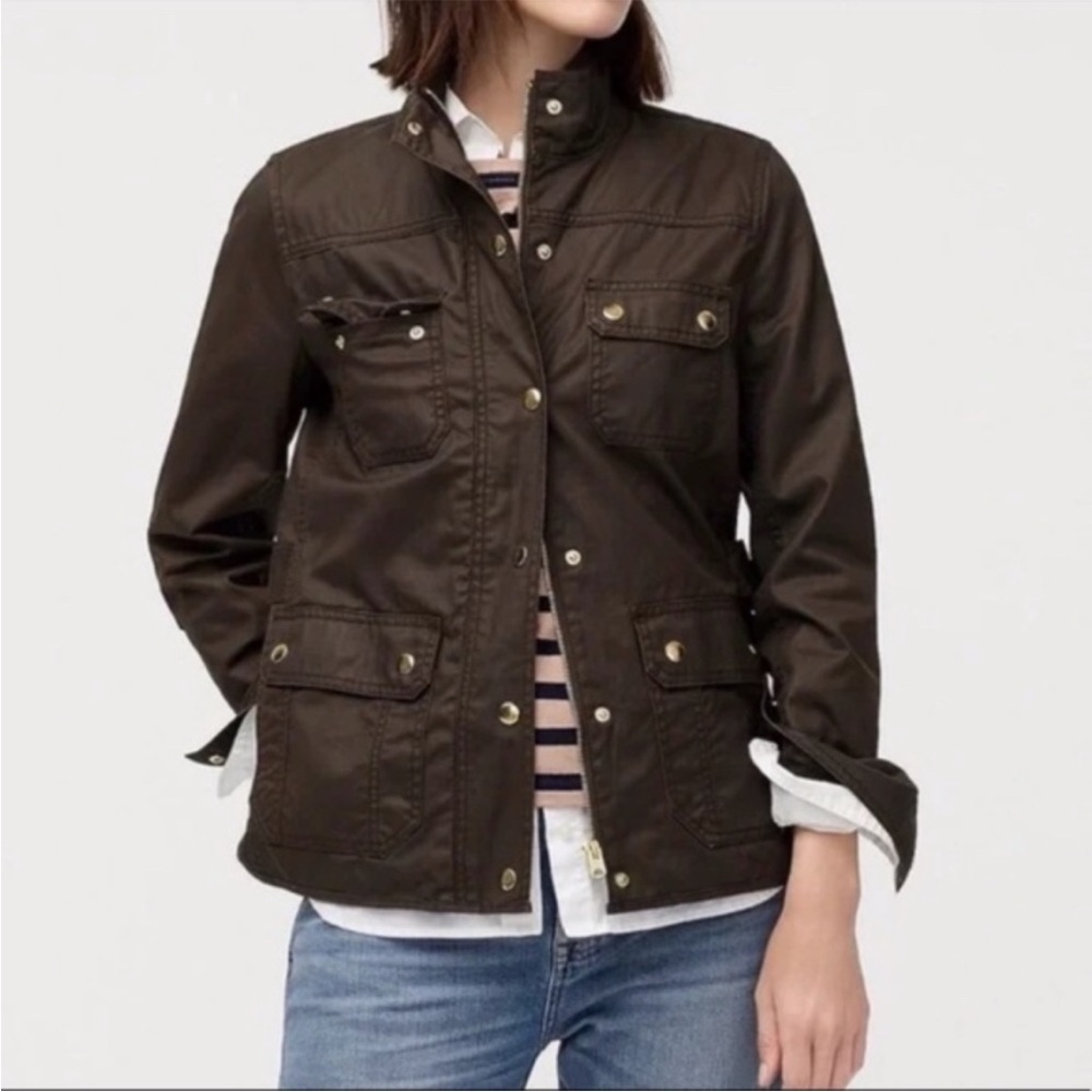 J.Crew Field Jacket in Mossy Brown- Size XS - Picture 9 of 9